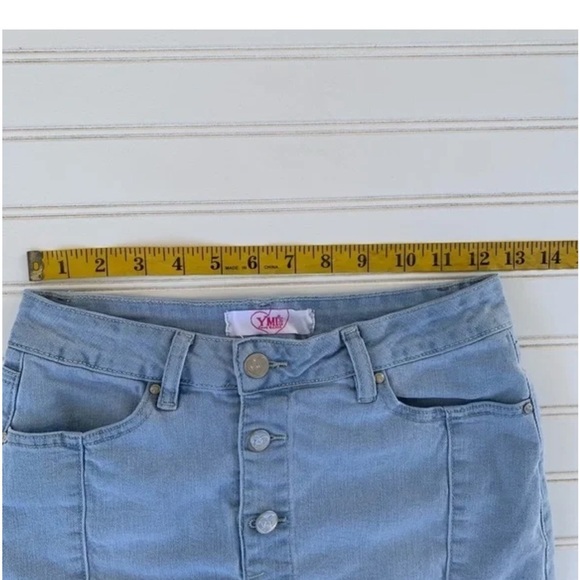 YMI Light Blue Denim Jean Skirt - Picture 4 of 5